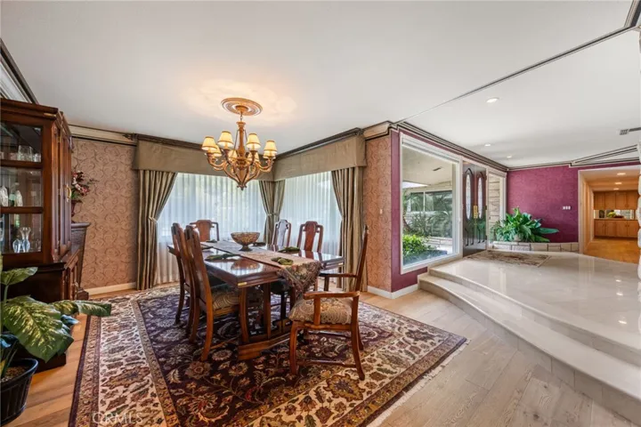 Formal dining room off the entry.