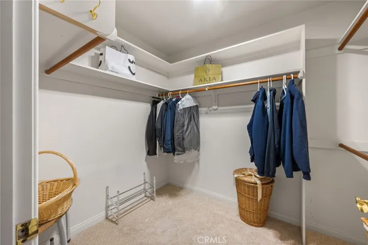 Here is the 1st of 2 walk-in closets.
