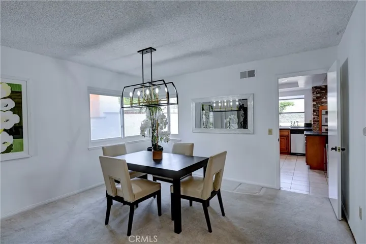 Formal dining room with easy access to the kitchen.
