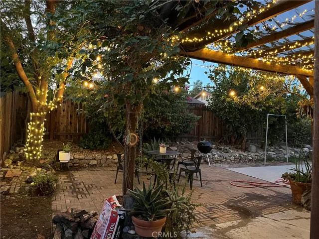 Romantic backyard