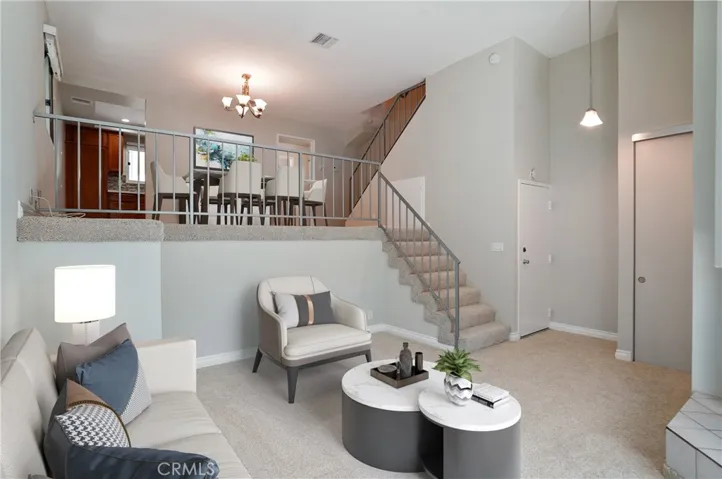 Living Room & Dining Room - Virtually Staged