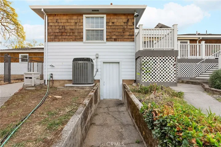 Small Basement with walk in safe.