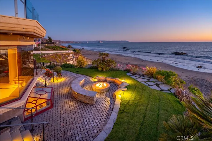 Evening sunset off the great room's patio