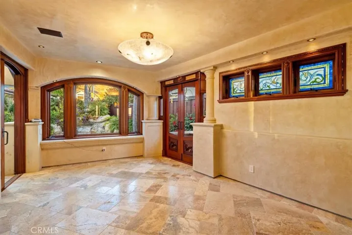 Multiple entry and exit points from this room