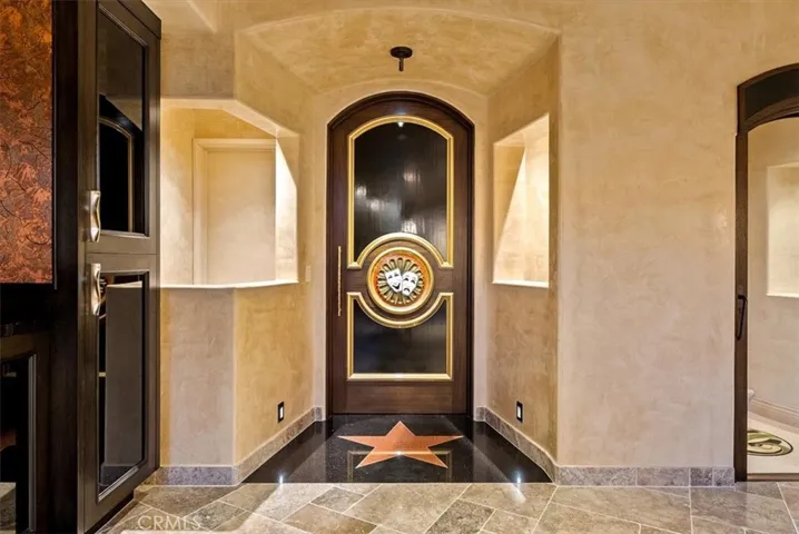 Entry to the theater, complete with Hollywood Star and space for a ticket booth
