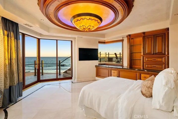 Upstairs second primary suite with sweeping ocean views