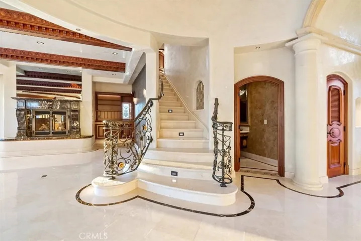 Staircase up to the two guest bedrooms