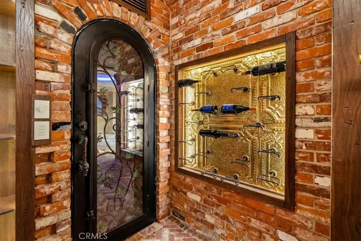 Exit the entertainment level courtyard and the stairs lead up to the light & fire feature waterall