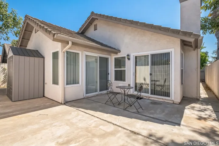 Backyard Patio and Storage Shed