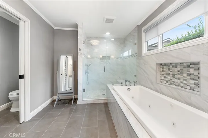 Pocket Door closure for additional privacy when busy schedules collide, things happen and the paperwork can't wait. Note the empty space the mirror sits within ~ It was created for additional storage or... Any ideas?