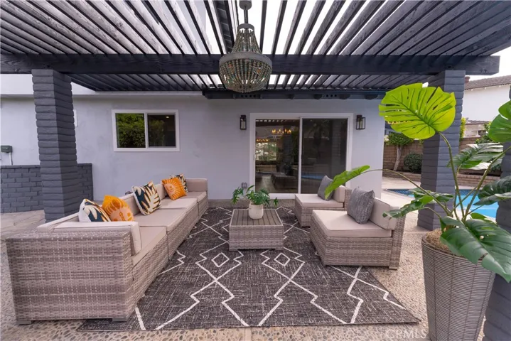 Sitting area ~ New Patio Cover just built