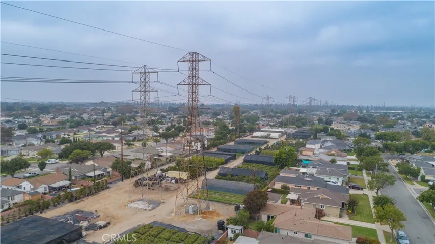 Aerial view of the area