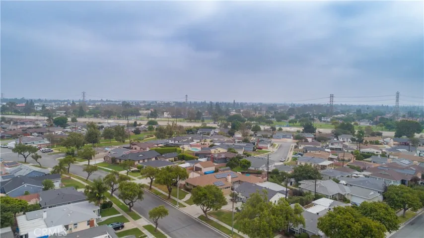 Aerial view of the area