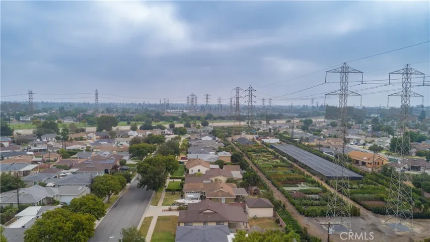 Aerial view of the area