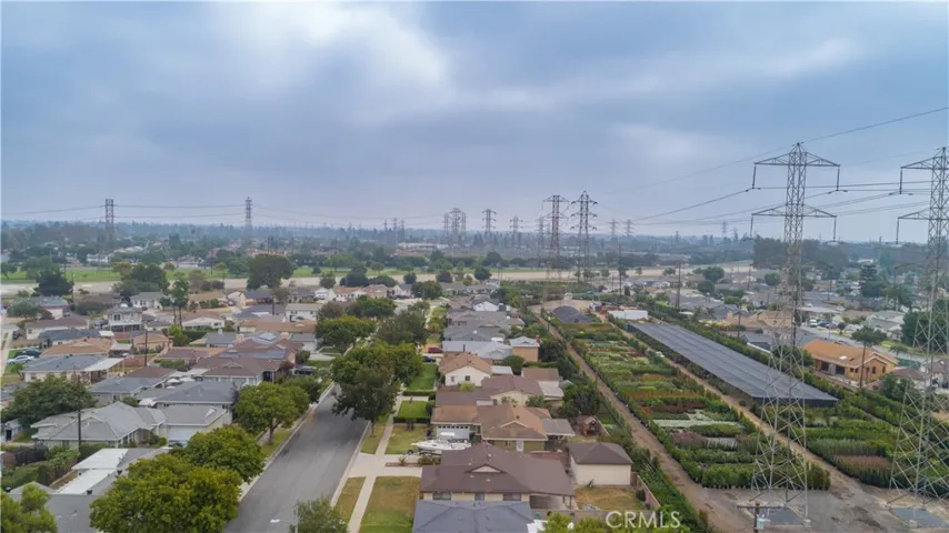 Aerial view of the area