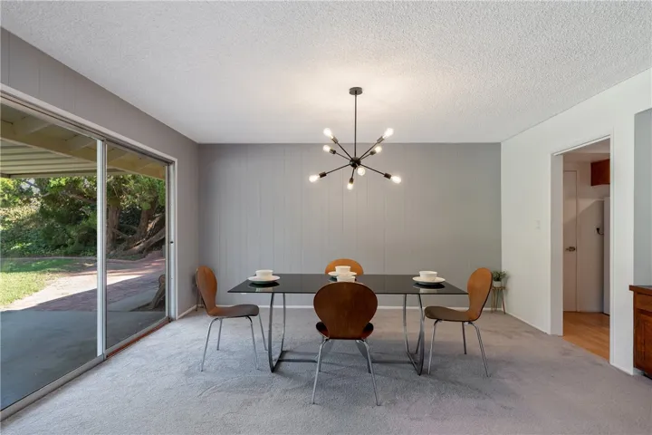 Large dining area.