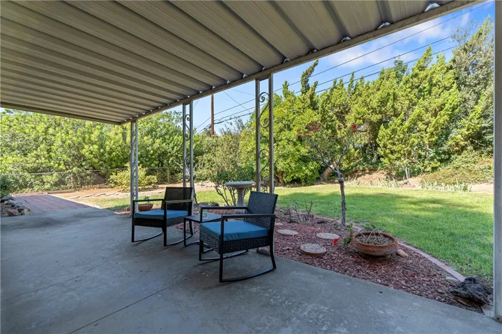 Cozy patio area.