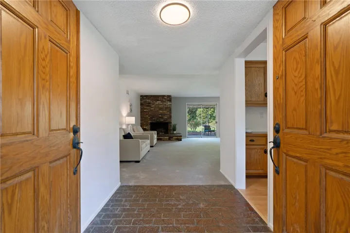Foyer to living room area.