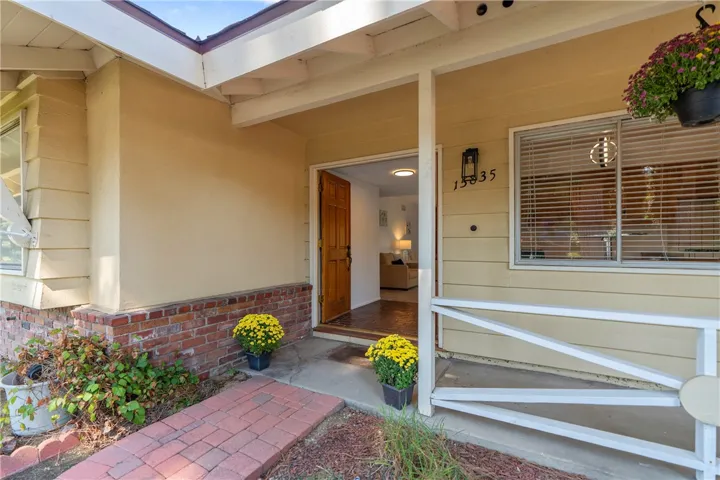 Warm entryway.