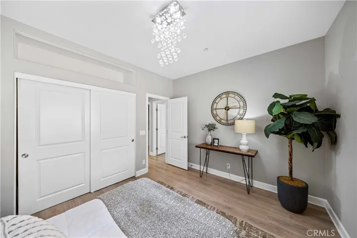 Spacious 4th bedroom with upgraded lighting fixture