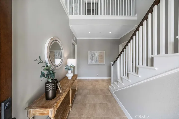 High ceiling foyer