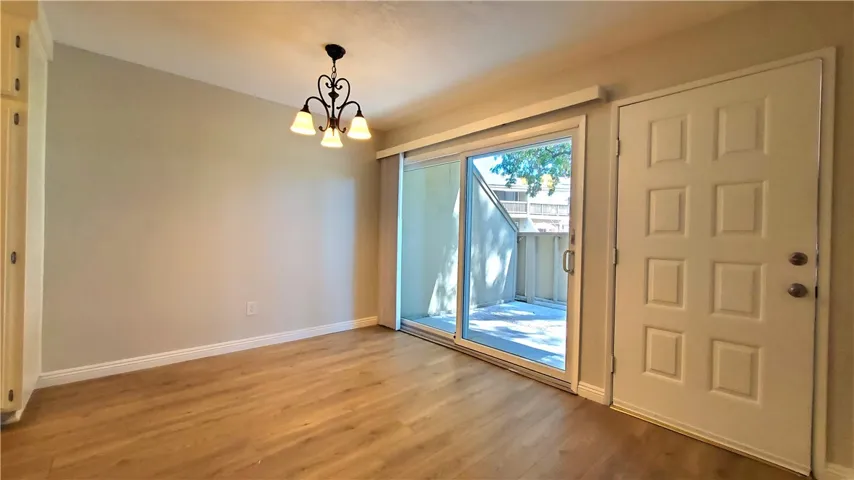 Dining Area with Sliding Door to Patio