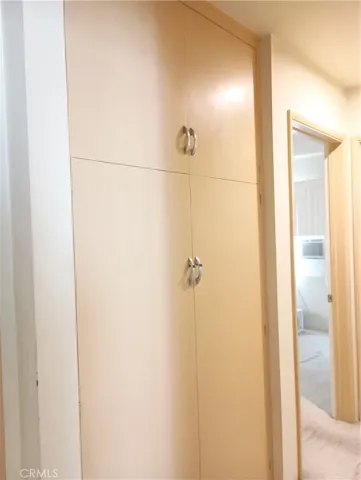 Built-ins in the hallway,lot of space for linens and clothing