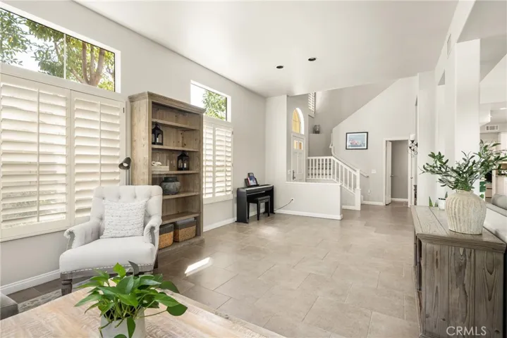 Living room looking to the stairs