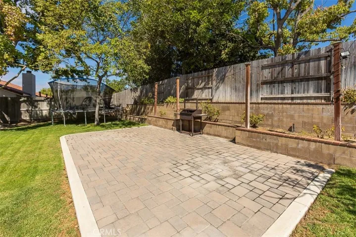 The second patio area in the backyard.