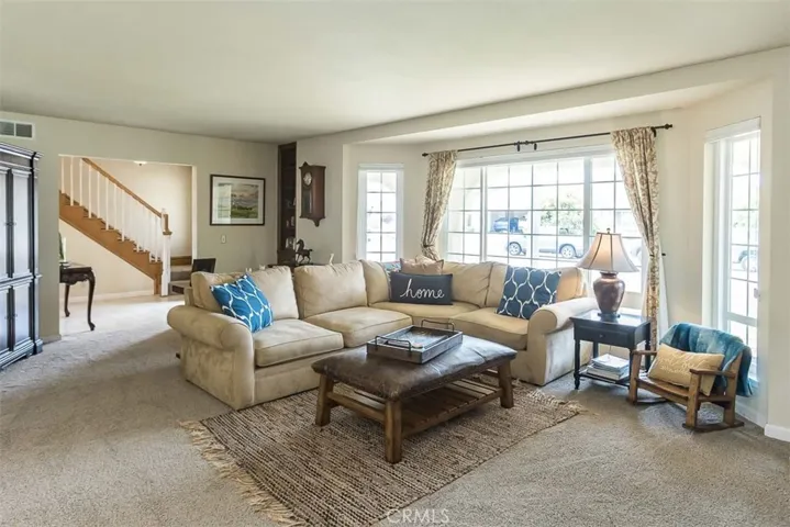 Spacious, light filled living room.