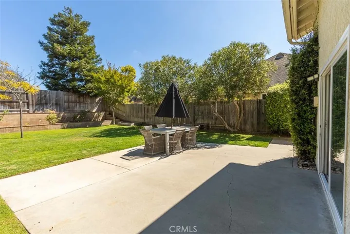 The patio off of the family room