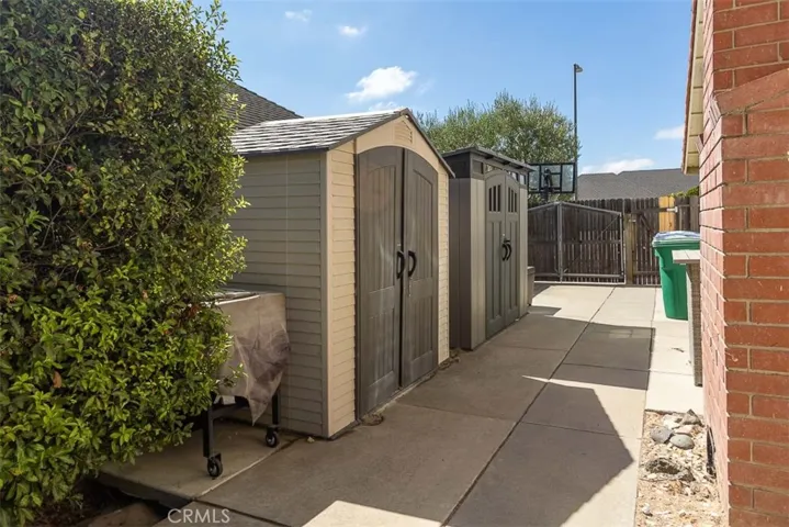 These 2 sheds will be removed, allowing for RV parking.