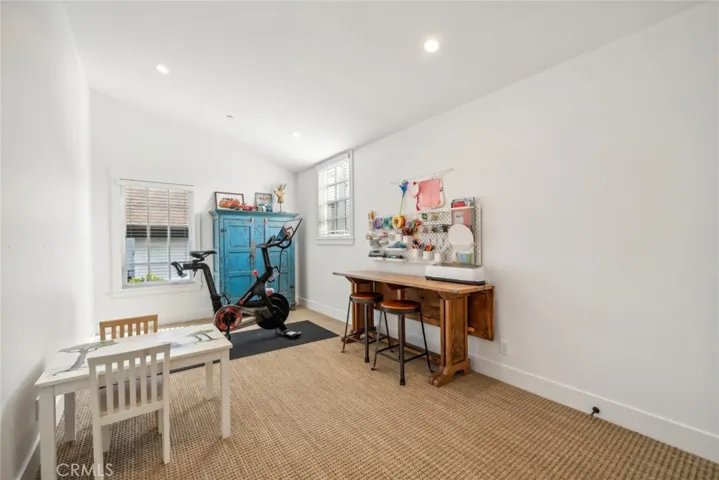 Bedroom 2 is being utilized as a flex space