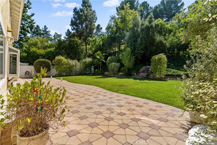Sprawling backyard