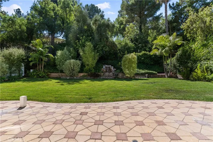 Sprawling backyard
