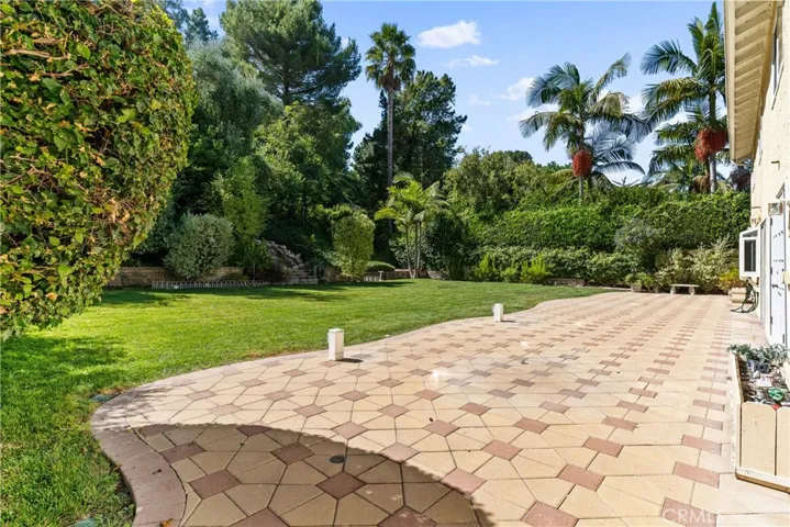 Sprawling backyard
