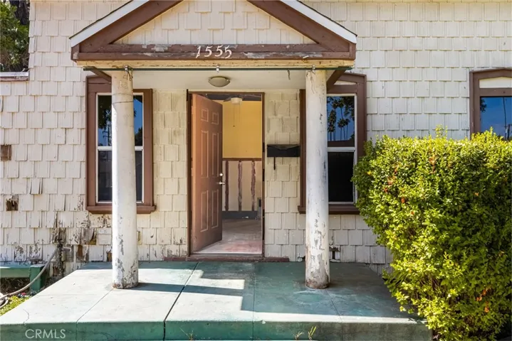 Front door with porch