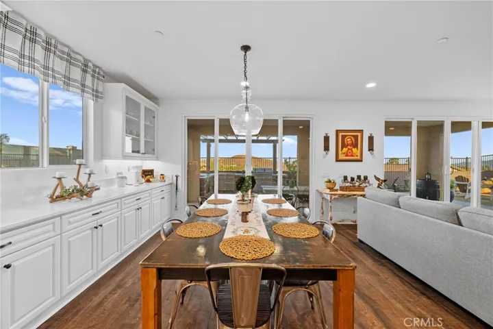 Dining room with plenty of storage