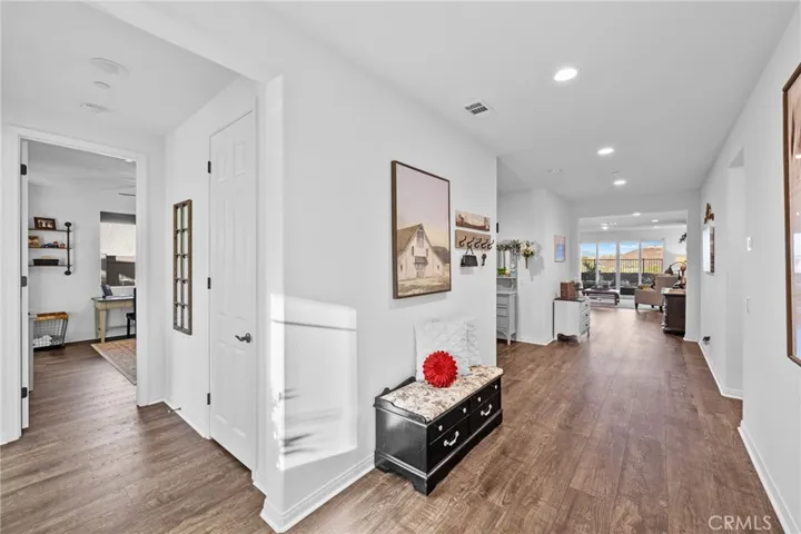 Hallway to bedrooms and Living room