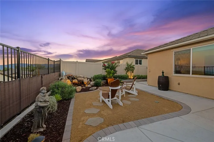 Private backyard