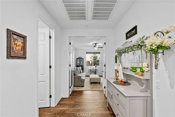 Hallway to guest bathroom and Bonus room