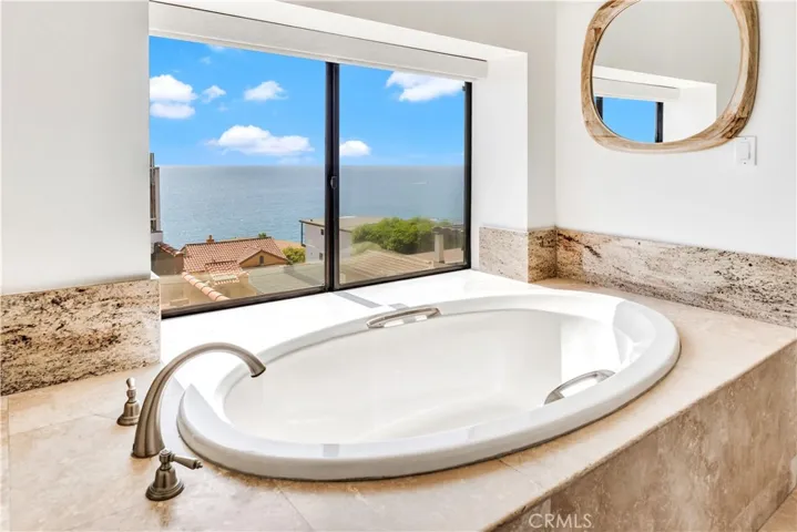 Primary Bathroom with ocean view
