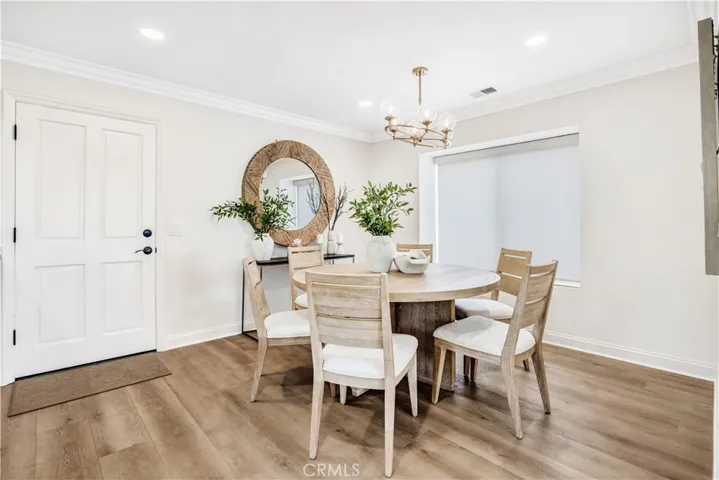 Dining area & door to carport