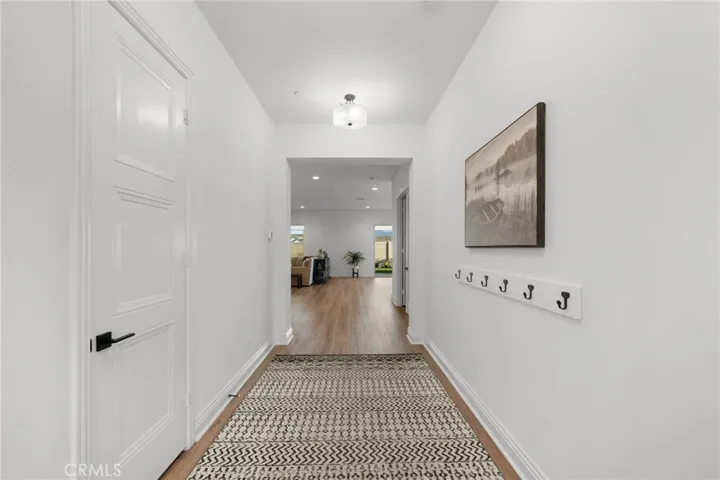 Hallway with closet