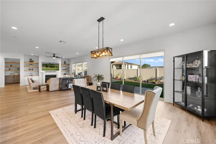 Dining room open to Living room