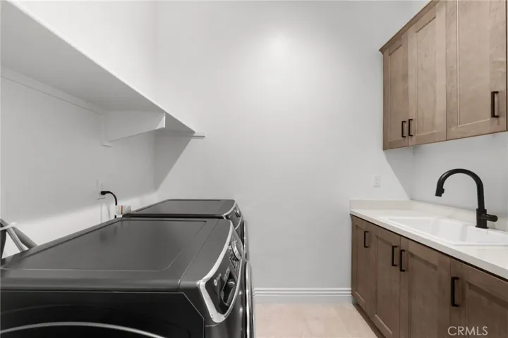 Laundry room with utility sink