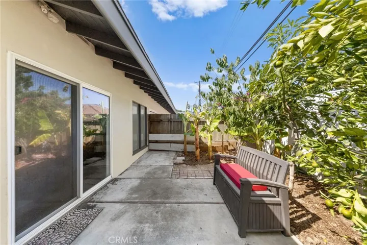 Another section of the rear yard