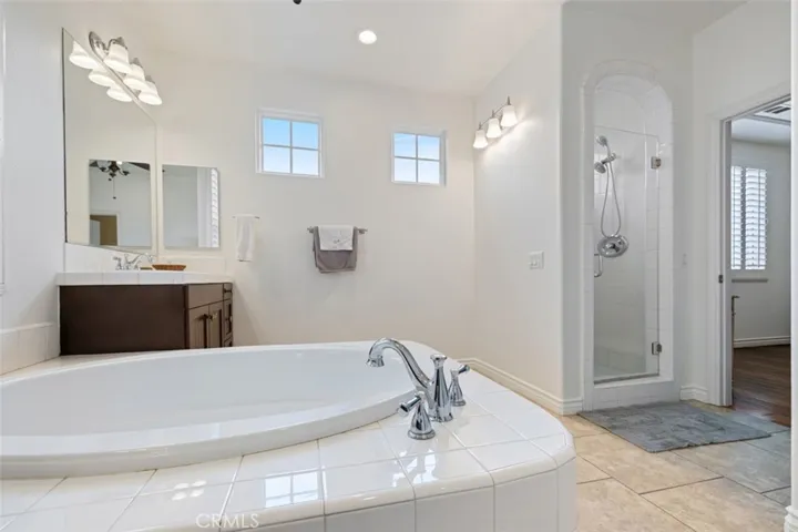 View of the shower