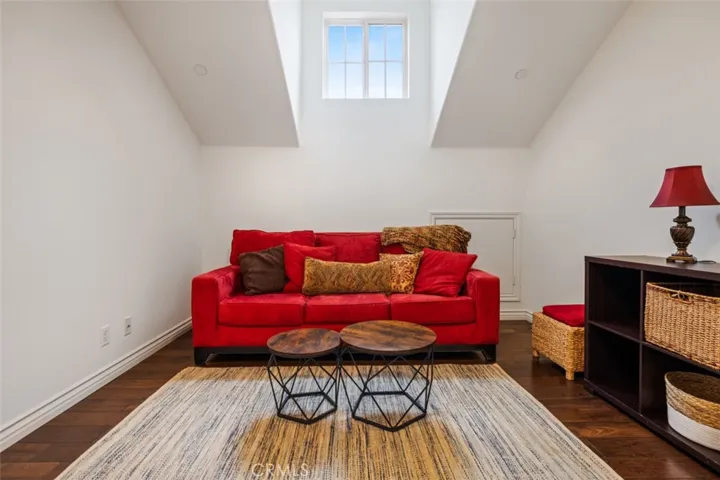 Upstairs loft perfect for movie night.
