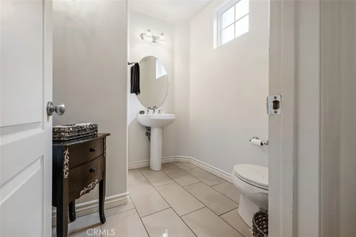 Downstairs powder room.